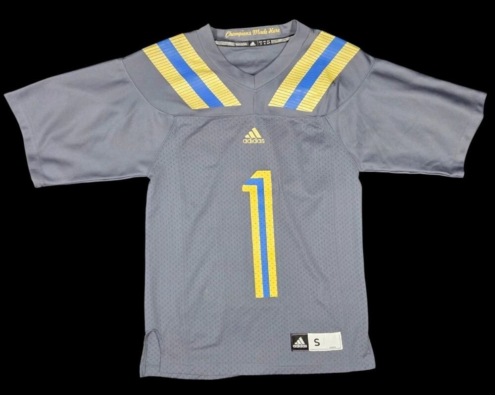 UCLA Bruins Gray Alternate Football Jersey Adidas #1 Streetwear Adult Small